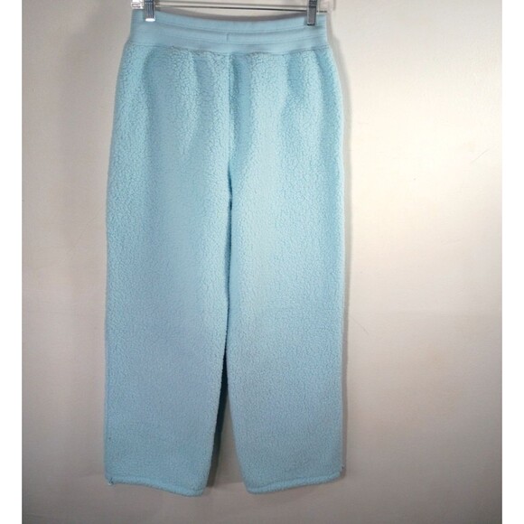 Gilly Hicks A&F Baby Blue Fleece Sleep Lounge Pants Pockets Drawstring Sz Small - Picture 8 of 9